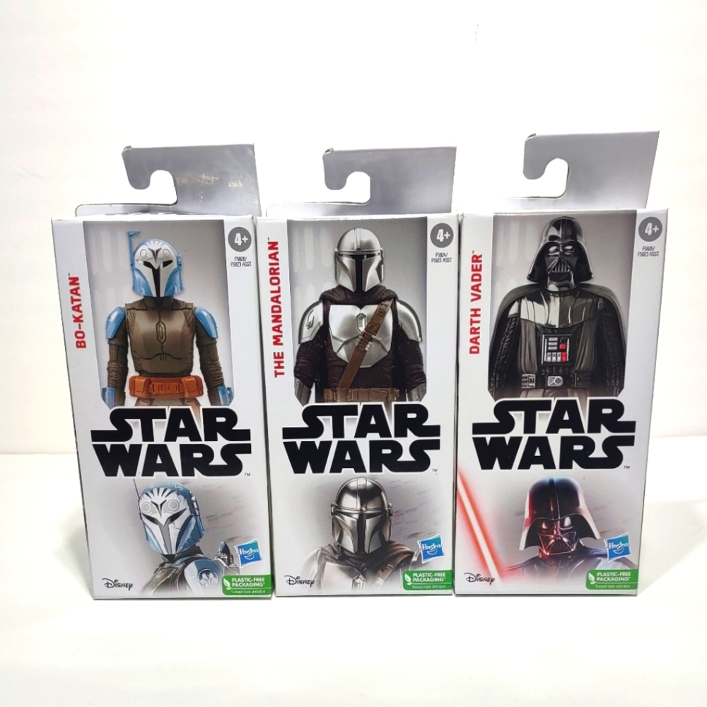 Star Wars Bo-Katan,The Mandalorain, & Darth Vader Toy 6-inch Scale Action Figure